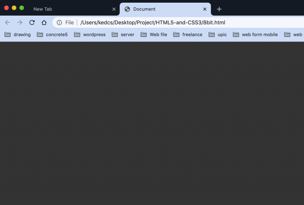 set default background colors display html