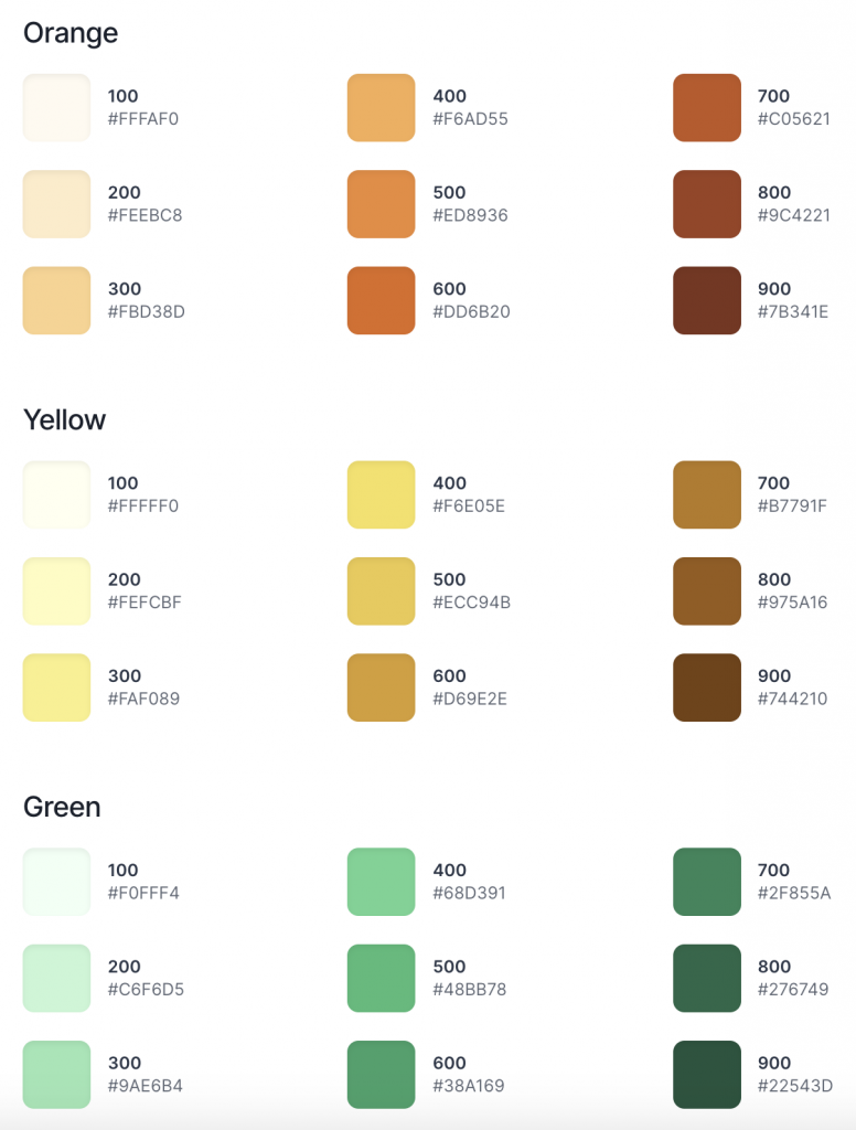 tailwind colors